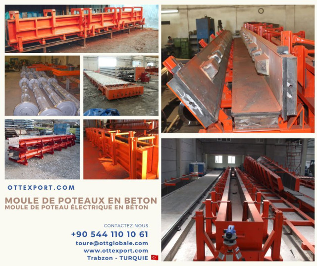 Moule pour poteau beton - Fournisseur de moule pour poteau électrique en béton