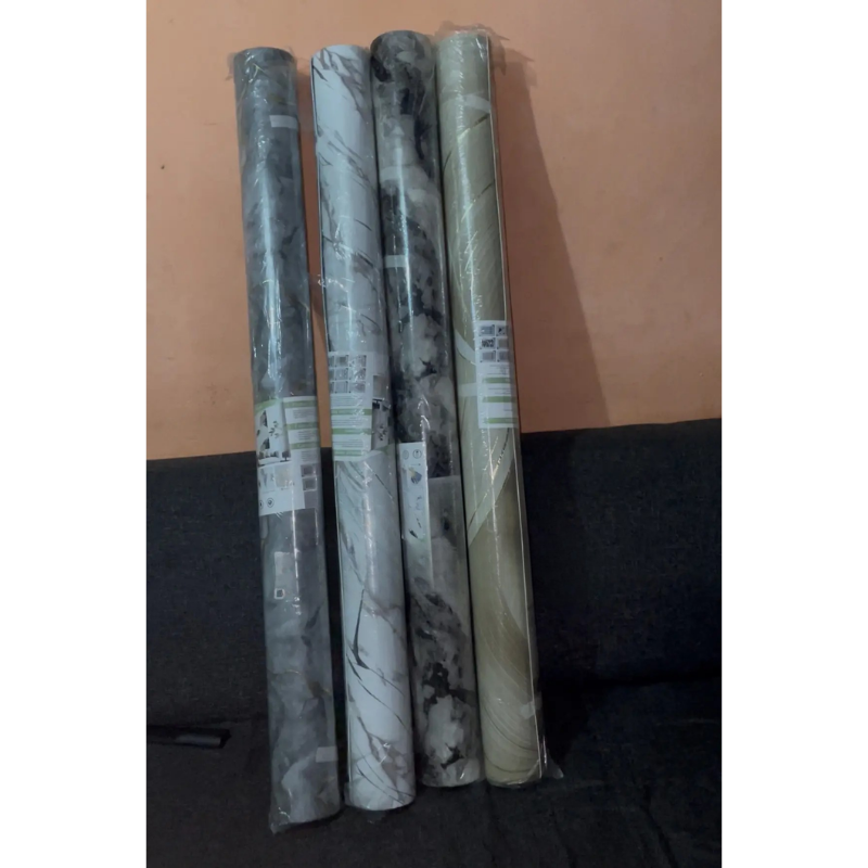 Rouleaux De Papier Peint Adhésif - Effet Marbre Et Moderne
