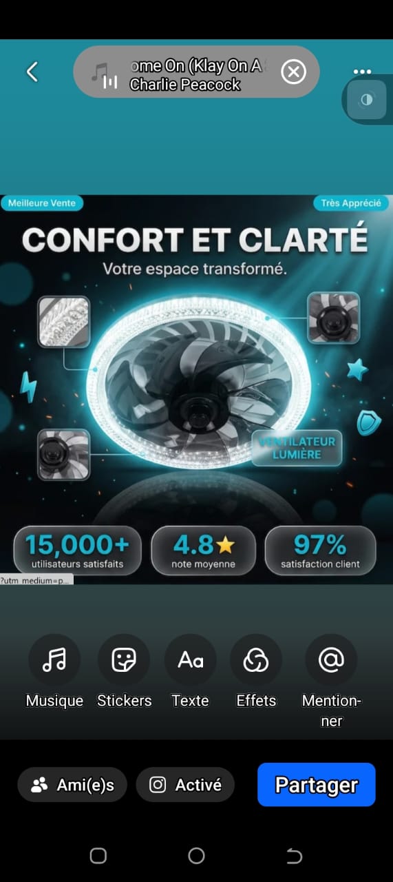 Vente lampe ventilateur 220v,40w 