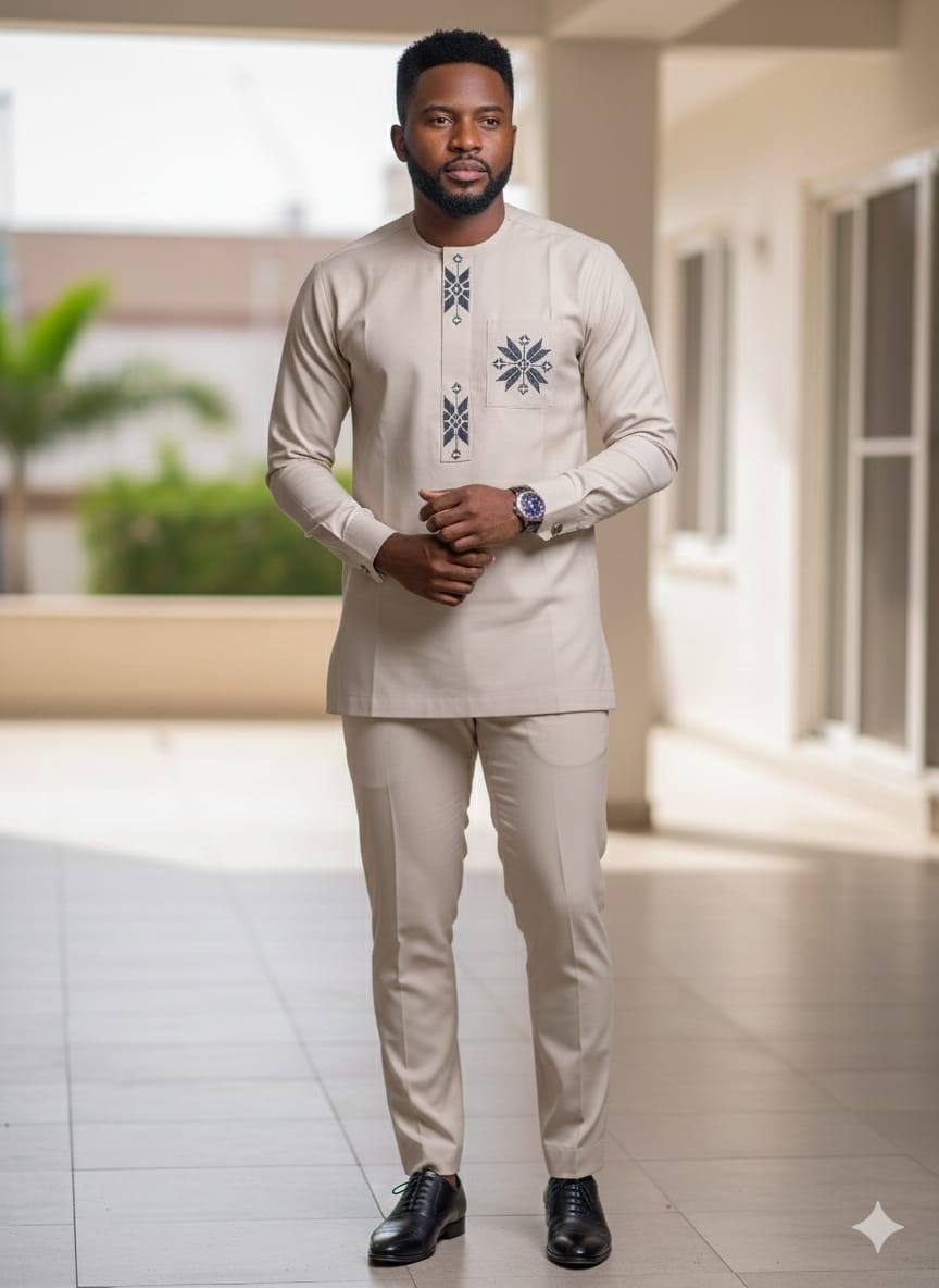 ensemble tunique homme élégant 