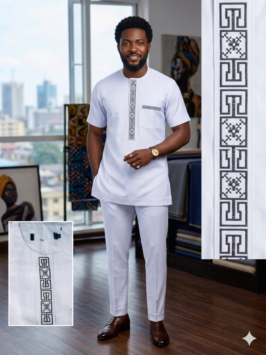 ensemble tunique homme élégant 