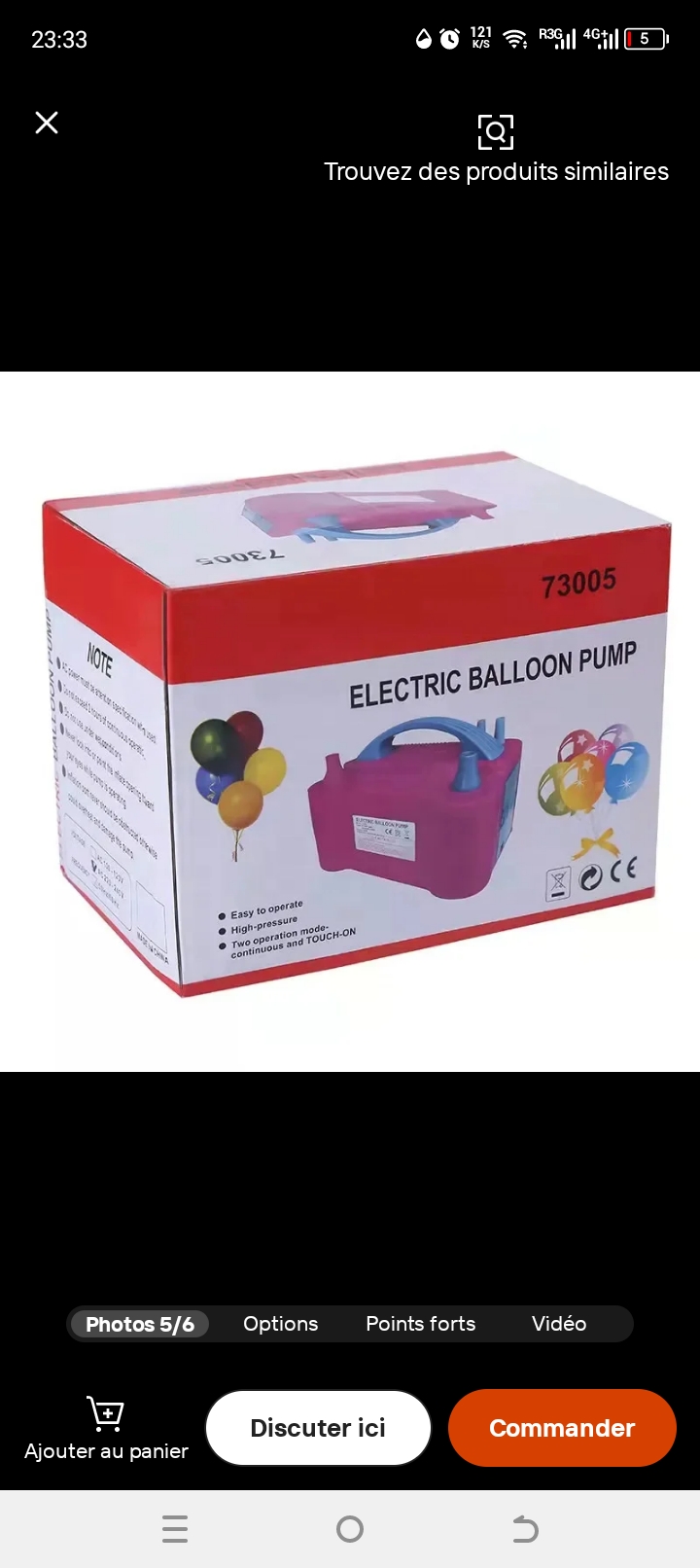 appareils à ballons 