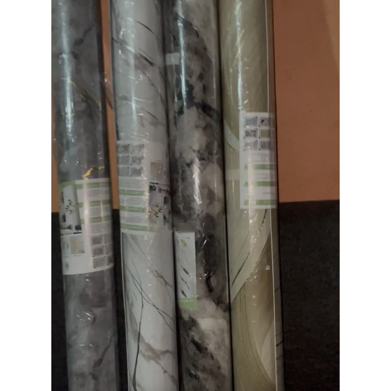 Rouleaux De Papier Peint Adhésif - Effet Marbre Et Moderne