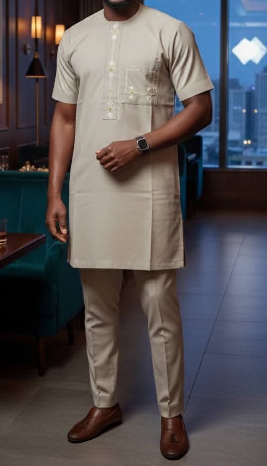 ensemble tunique homme élégant 