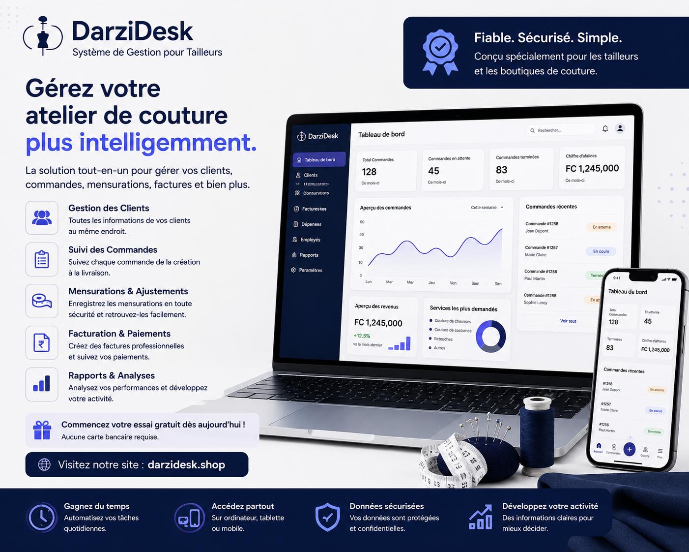 Gérez Votre Atelier de Couture Plus Intelligemment