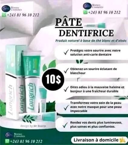 patte dentifrice longrich 